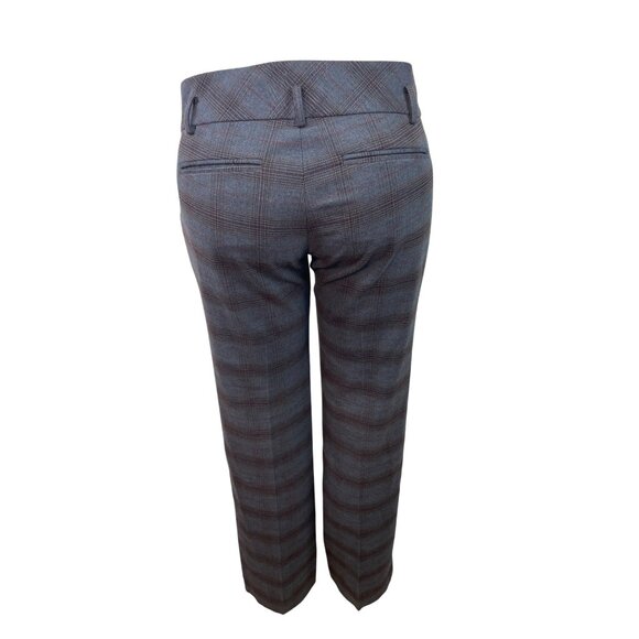 Womens Gray Plaid Straight-Leg Dress Pants By Mexx Size 10 - Picture 3 of 8